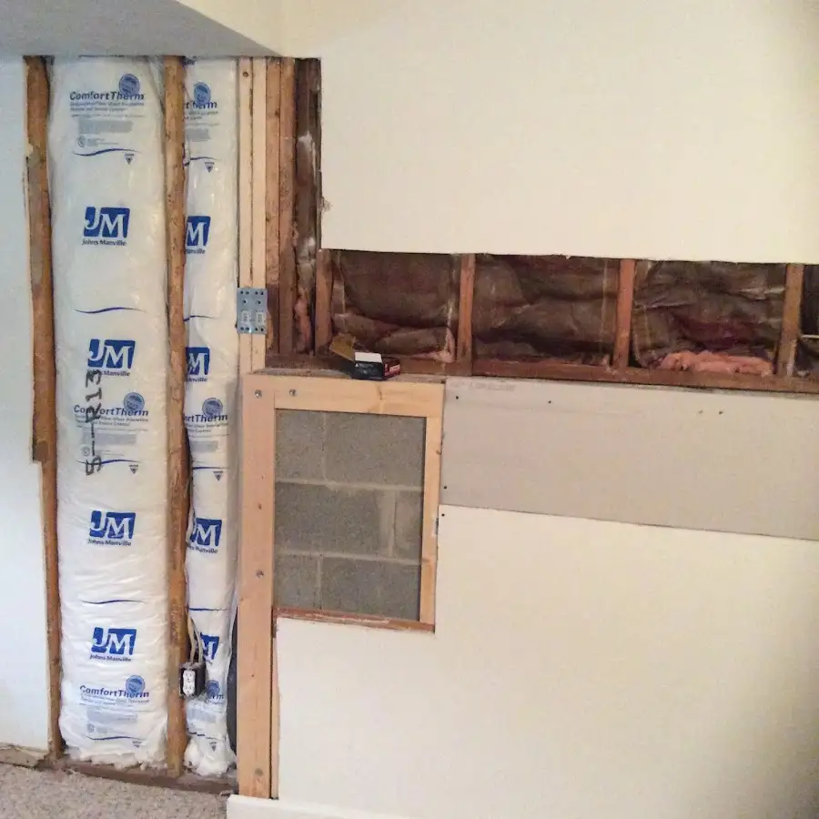 Wall insulation replacement during Structural Drying in Union City